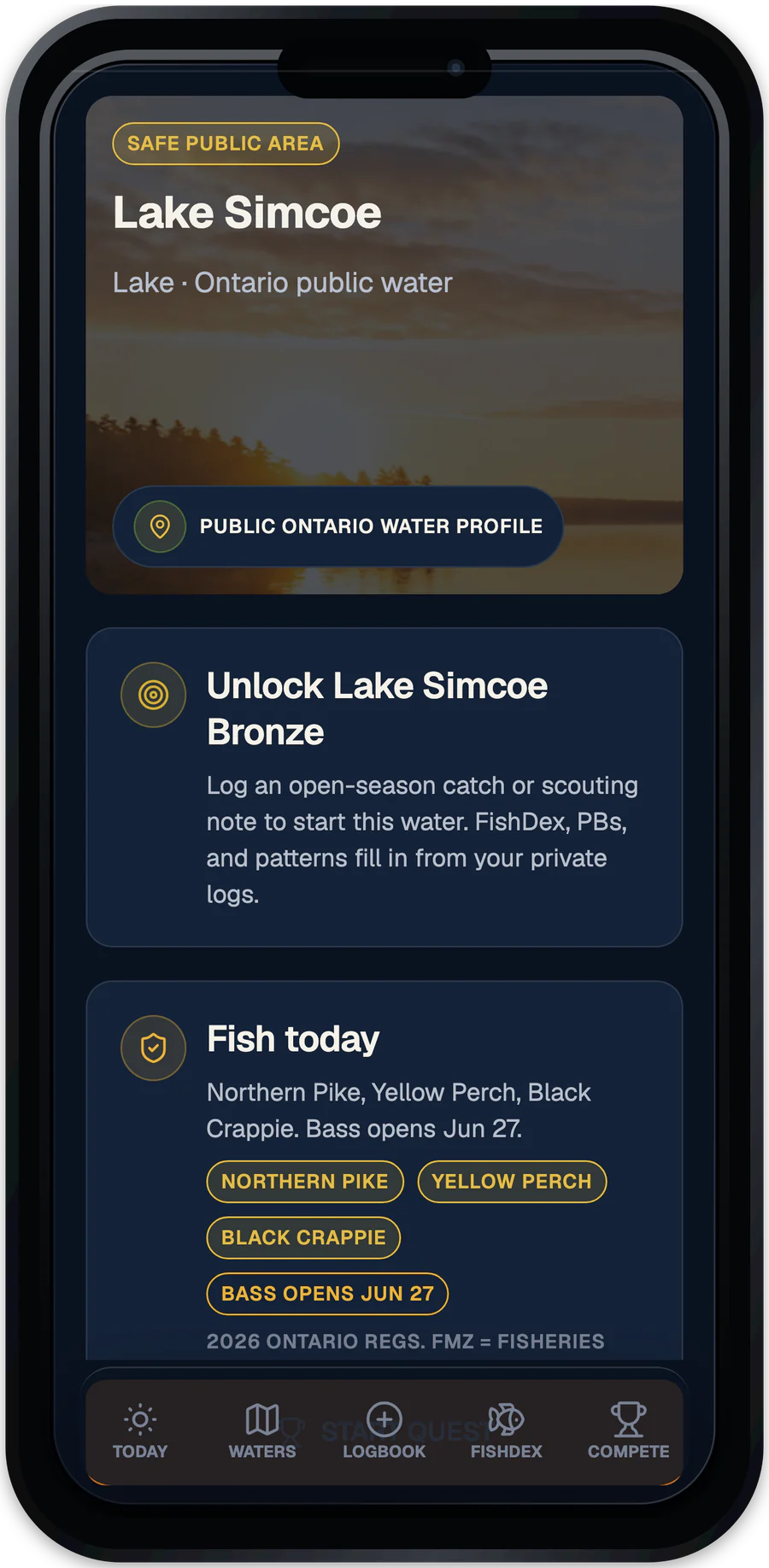 TackleDex Scout legal water screen