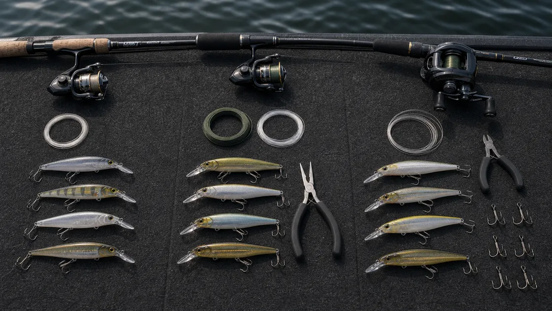 Jerkbait gear groups for beginner regular and advanced Ontario smallmouth setups