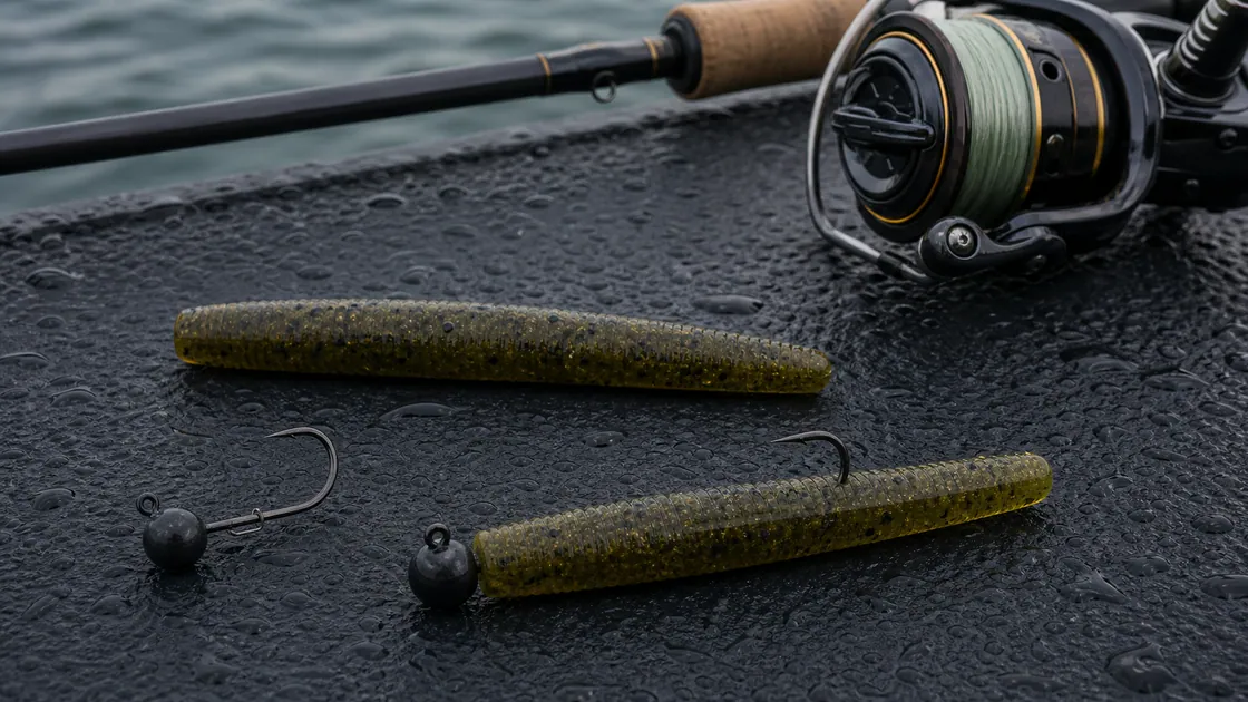 Correct Ned rig mushroom jig head and TRD-style soft plastic for Ontario smallmouth