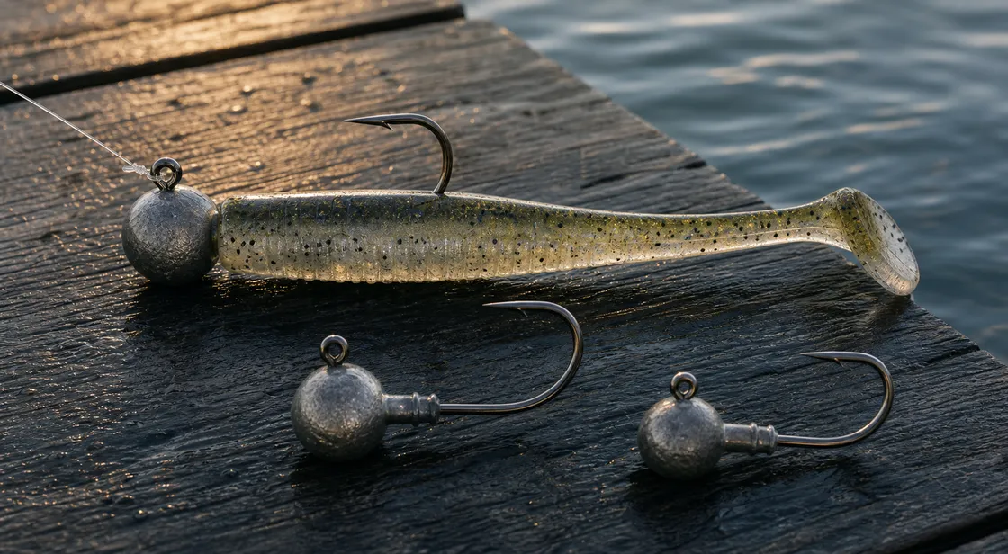 Correct paddletail swimbait jig head rigging for Ontario smallmouth